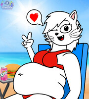 Stuffed to the max at the beach