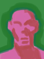 Reflections - Abstract negative space portrait