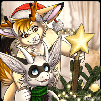 YCH Festive Christmas Decorating Couple - 7
