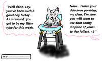 Lay ''Full Tummy? Full Diaper'' [Paint 3D]