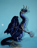 Dragon with a staff