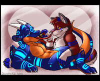 V-Day Chibi Commission: Dyluck+Chase