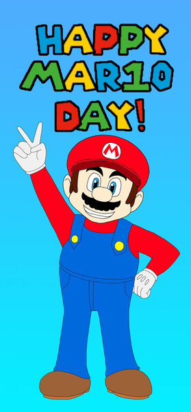 Cat Mario - Happy MAR10 Day + Speed Art by joaoppereira -- Fur Affinity  [dot] net