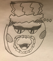 OC me as a ghost (front facing)