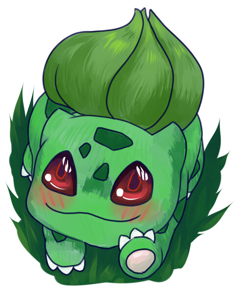 001 Shiny Bulbasaur 2017 by KittyKillAll -- Fur Affinity [dot] net