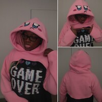 Kirby Crop Top Jacket from Nintendo by Furescent