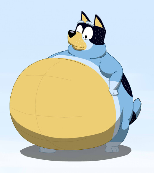 Wooly´s inflated belly by Wolfox90210 -- Fur Affinity [dot] net