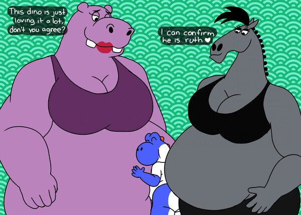 Wooly´s inflated belly by Wolfox90210 -- Fur Affinity [dot] net