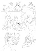 Heavenly Kyuubi doodles