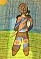 Person with sword