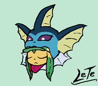 Vaporeon Noms Leafeon
