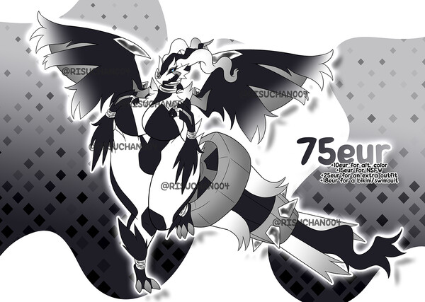 Reshiram x Zekrom x Kyruem [Commission] by Whitesnowpaw -- Fur Affinity  [dot] net