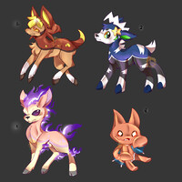 Digimons Batch76_ setprice OPEN 0/4 by pikachim -- Fur Affinity