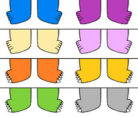 Some 5-toed pokemon feets