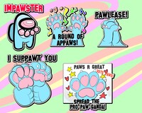 Motivational Pawsters Pack 3 ($25) Unlimited YCH Slots