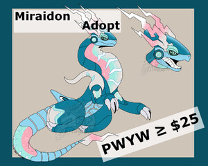 SOLD] MIRAIDON x UMBREON ADOPT - $20 SB by astrodrak_adoptz -- Fur Affinity  [dot] net