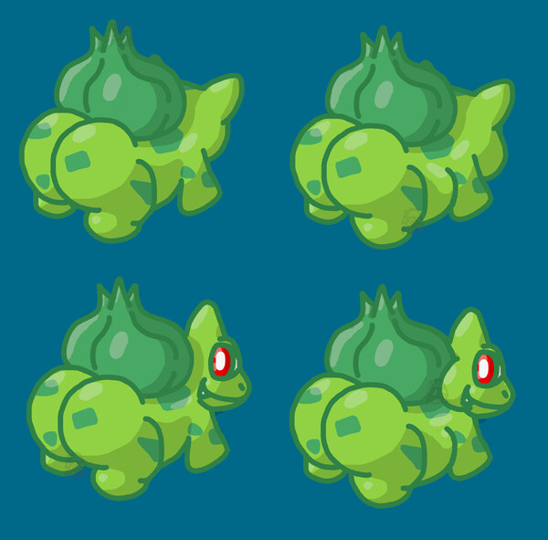 Improving Shiny Pokemon: Bulbasaur Family by PaintSplatter -- Fur Affinity  [dot] net