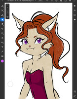 HIIIIIIII I´m Olga this is my new OC it´s in progress...