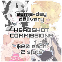 [OPEN] headshot commissions! (SAME DAY DELIVERY)