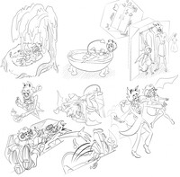 Character interaction doodles #1