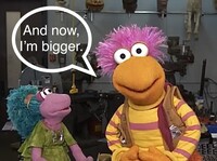 If the Fraggles were on 80s Sesame Street
