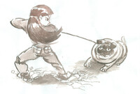 Walking with the dog