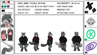 Refsheet: Aisling "Trouble" Maynard Hoodie + Shorts (SFW)