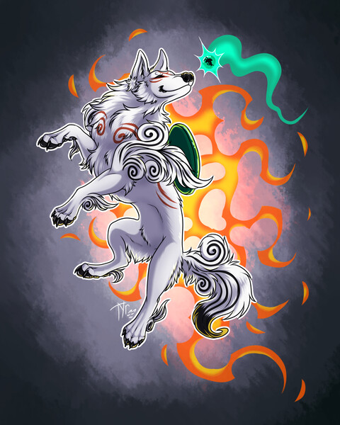 Okami Amaterasu~ by Snowsnow11 -- Fur Affinity [dot] net