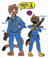 Dora still likes the Skorpion in 2035 XD