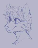 Mewies sketch headshot By Xx_G.U.N_xX