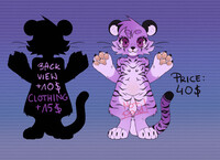 Grape Soda - chubby tiger girl ADOPT | SET PRICE