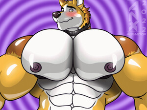 Commission- Bouncing Pec by PonyAnony -- Fur Affinity [dot] net