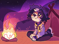 Camping under the stars