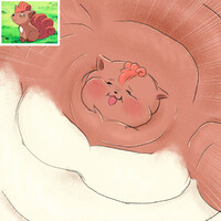 Vulpix <3 colored sketch