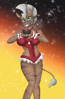 Christmas zebra