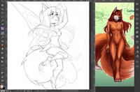 Little fairy - commission WIP