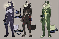 Skullfox adoptables 3/3 OPEN