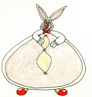 clown in a bunnysuit2