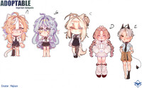 [Setprice] : Mojikawali Chibi Collection