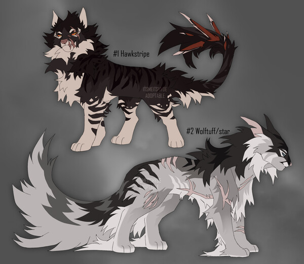 3$ warrior cat adoptables by DualityControl -- Fur Affinity [dot] net