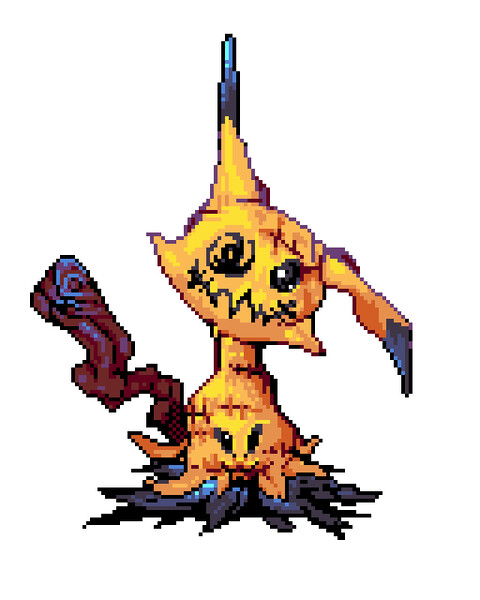 Shiny Mimikyu by incapacitatedVixen -- Fur Affinity [dot] net