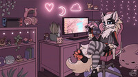 GIF] Gaming room Ych for kingkttiy by Eloya_art -- Fur Affinity [dot] net