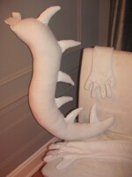 White Fleece Dragon Tail & Hands