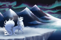 Commission: Watching The Dancing Lights