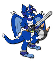 Custom Male Drakein Knight Adoptable