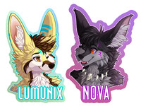 Custom Couple Badge Commission