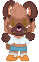 A Nudelinooo Hyena!
