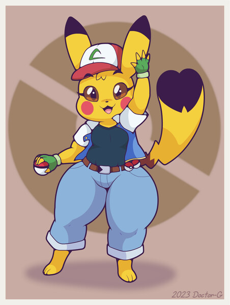 Pikachu Ketchum by thisnameistaken -- Fur Affinity [dot] net