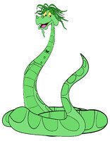 Puff The Magic Dragon In Kaa The Snake's Body