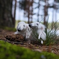 Tiny borzoi longdogs dolls